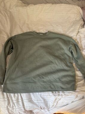 Primark Women's Sage Green Crew Sweatshirt
